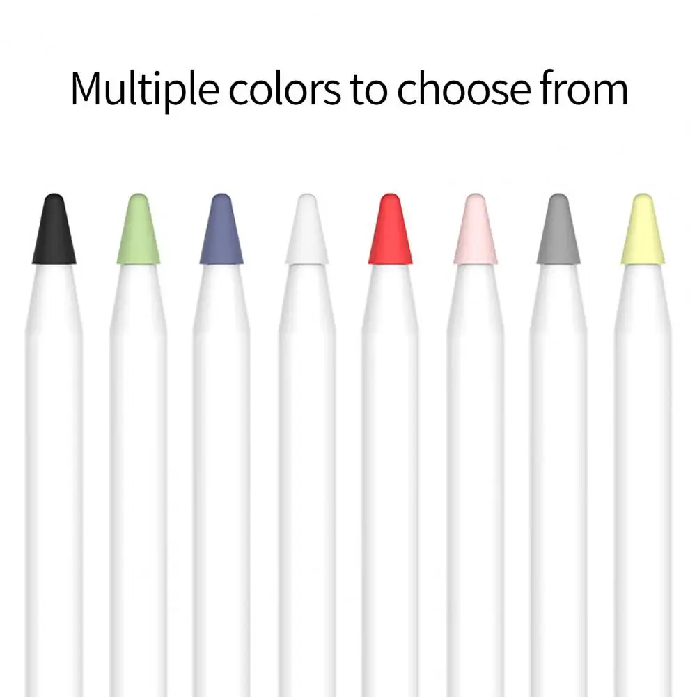 

8Pcs/Set Nib Protective Cover Non-slip Low Noise Universal Silicone Pencil Tip Protective Cap for iPad Pencil 1st/2nd Generation