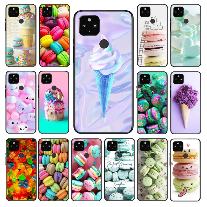

IceCream Macaron Candy PhoneCase for Google Pixel 7 7Pro 6 Pro 6A 5A 4A 3A Pixel 4 XL 5 6 4 3 XL 3A 2 XL
