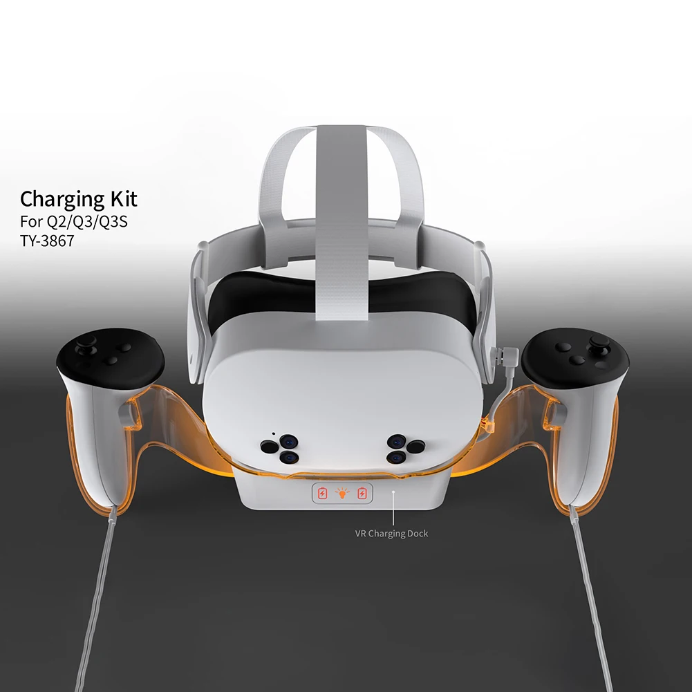 Подставка для зарядки гарнитуры VR держатель контроллера с 2 перезаряжаемыми
