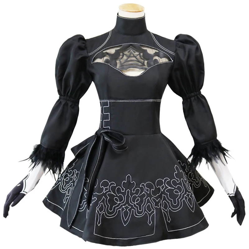 Игра YoRHa No.2 Тип B Cos NieR:Automata женские костюмы для косплея сексуальная одежда полный
