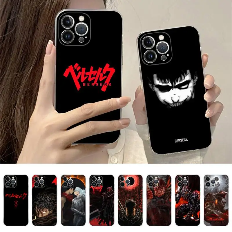 

Baserk Phone Case For iPhone 14 11 12 13 Mini Pro XS Max Cover 6 7 8 Plus X XR SE 2020 Funda Shell