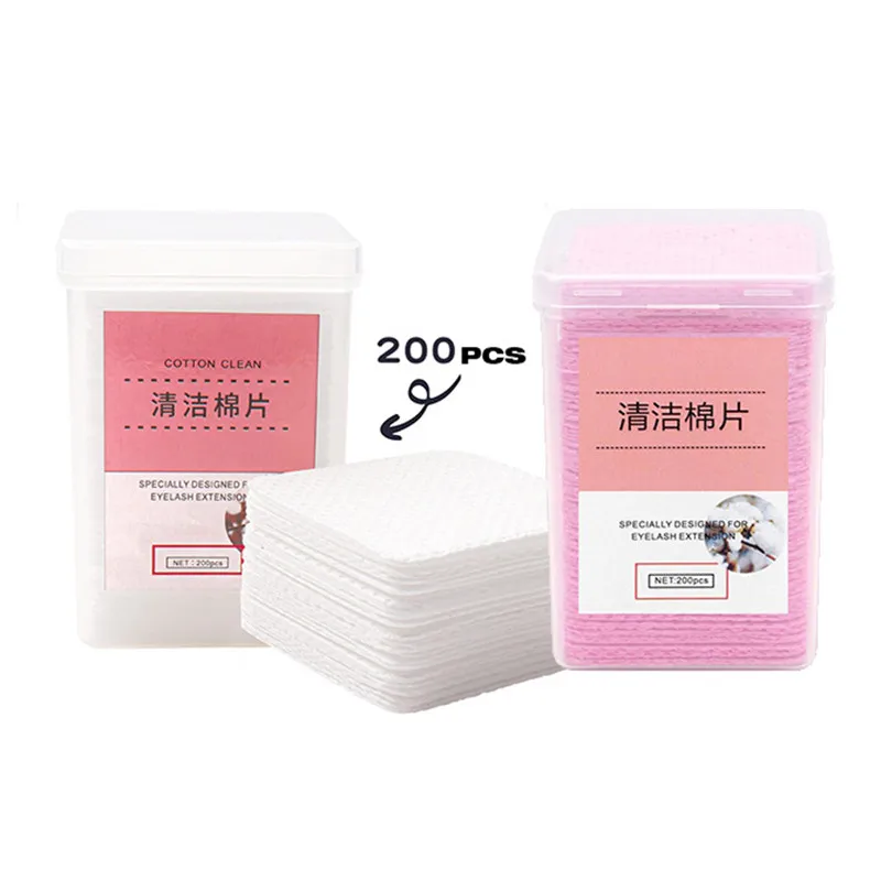 

White Pink Nail Wipe Pad Nail Art Removal Wipes Manicure Lint Paper Pad Gel Polish Cleaner UV Gel Polish Removal Paper Wipes