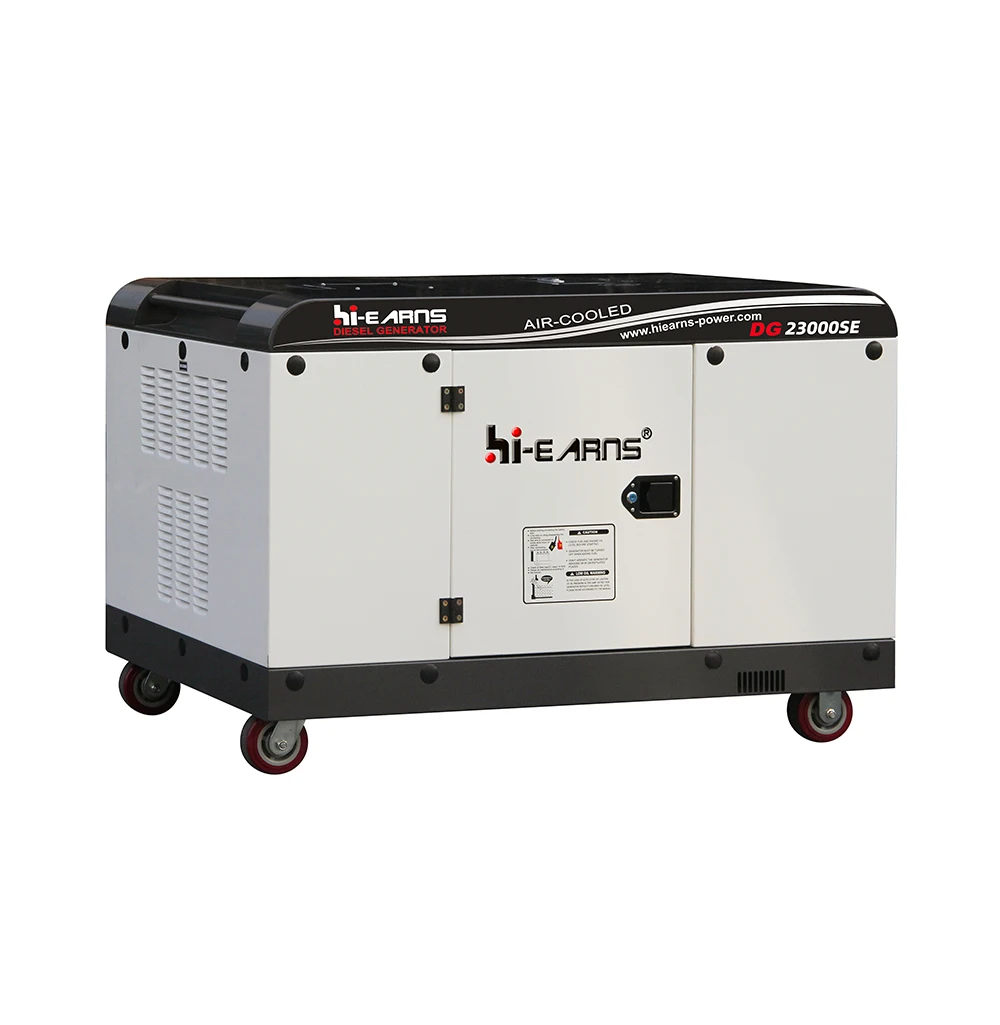 Бесшумные двухцилиндровые электрогенераторы 2V98 мощностью 16 кВт