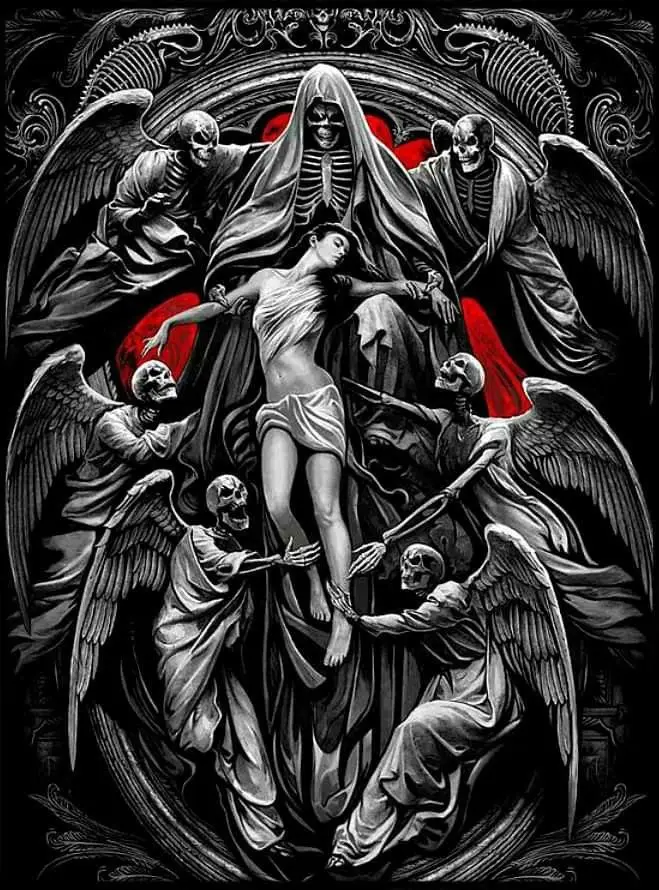 

Печать на холсте "Skeleton Ride Motorcycle Tattoos"