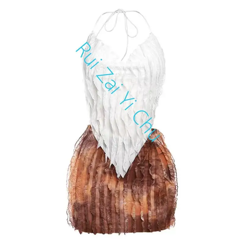 Женский Соблазнительный комплект из 2 предметов прозрачная кофта с низким