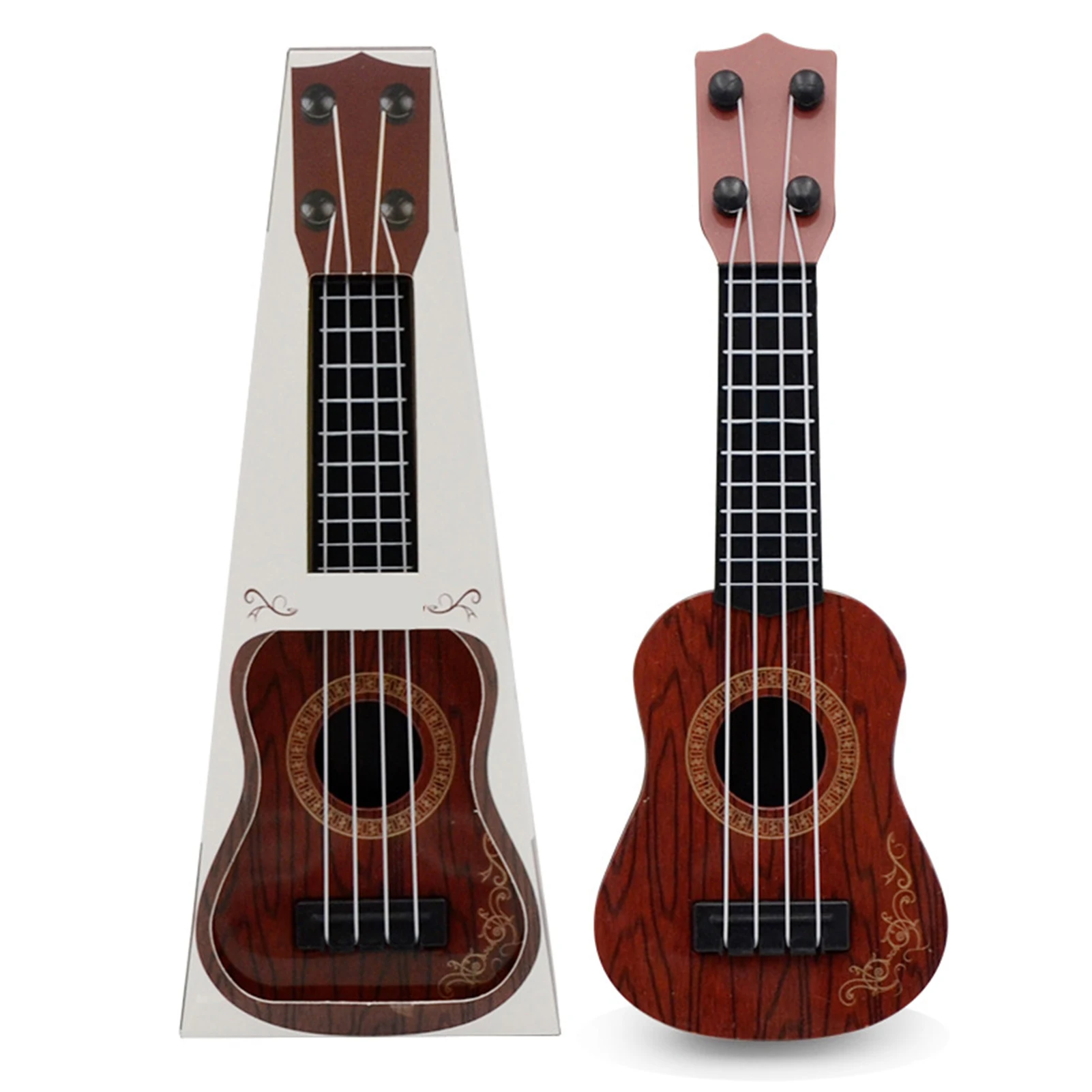 

Миниатюрная детская имитация под дерево, Классическая гитара Ukelele, искусственная развивающая игрушка для культивирования