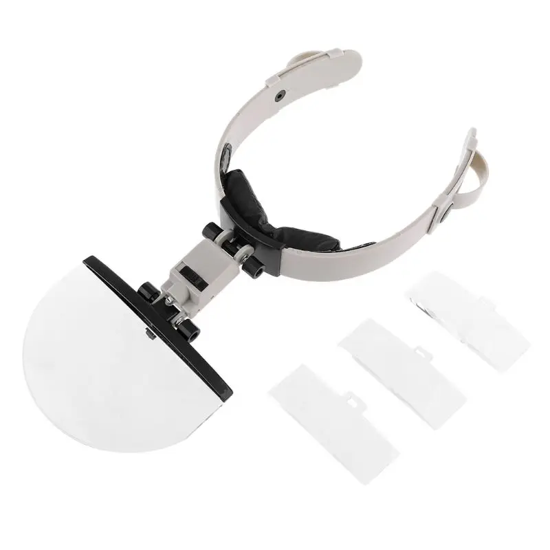 

Magnifier Optics Loupes Head Wearing Magnifying Glass Lens with LED Light for Jeweler Coins Map Stamps 2X 3.5X 4.5X 5.5X