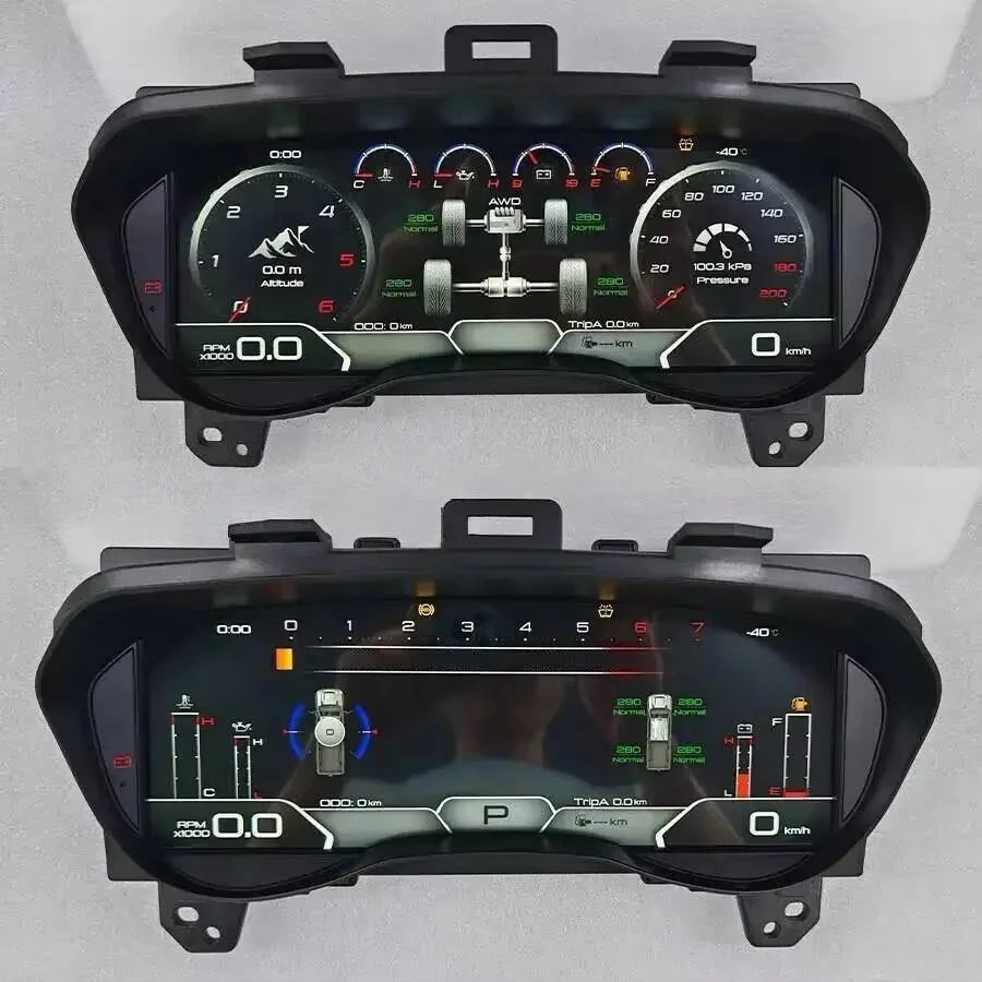 Фото Цифровой спидометр Virtual Cockpit для Ford Ranger/Everest 2016-2020: приборная панель, автомобильная панель приборов, одометр №4