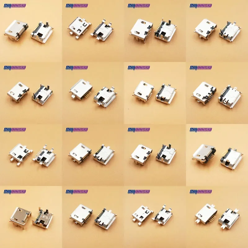 16 моделей 160 шт./лот Micro Usb 5-контактный разъем гнездовой мини USB-разъемы Микс SMD DIP V8