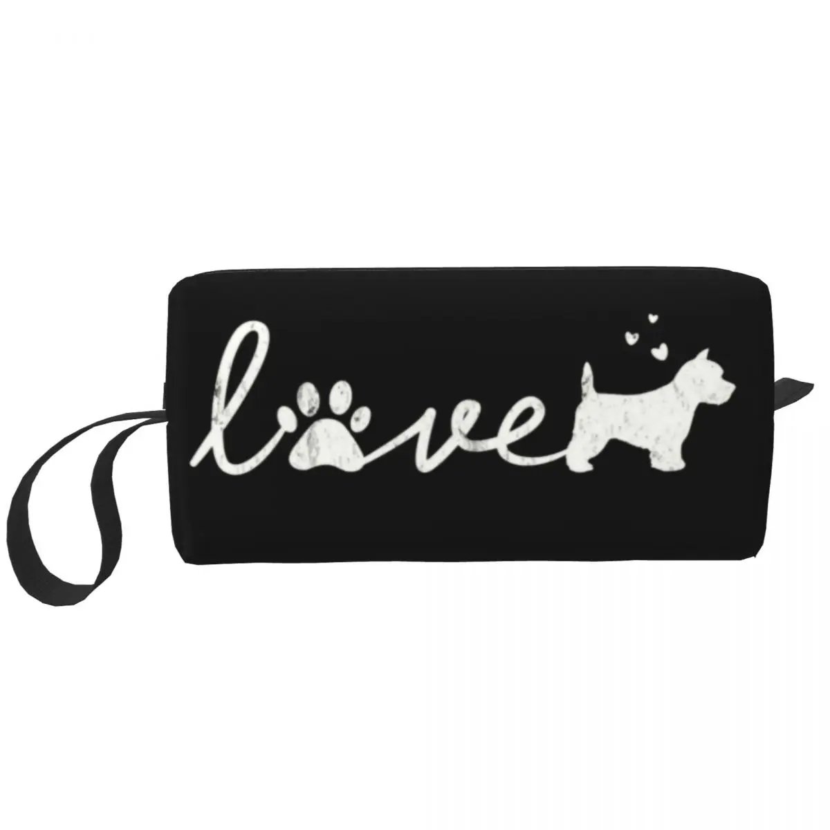 

Travel West Highland White Terrier Toiletry Bag Portable Westie Love Dog Pet Lover Gift Cosmetic Makeup Organizer for