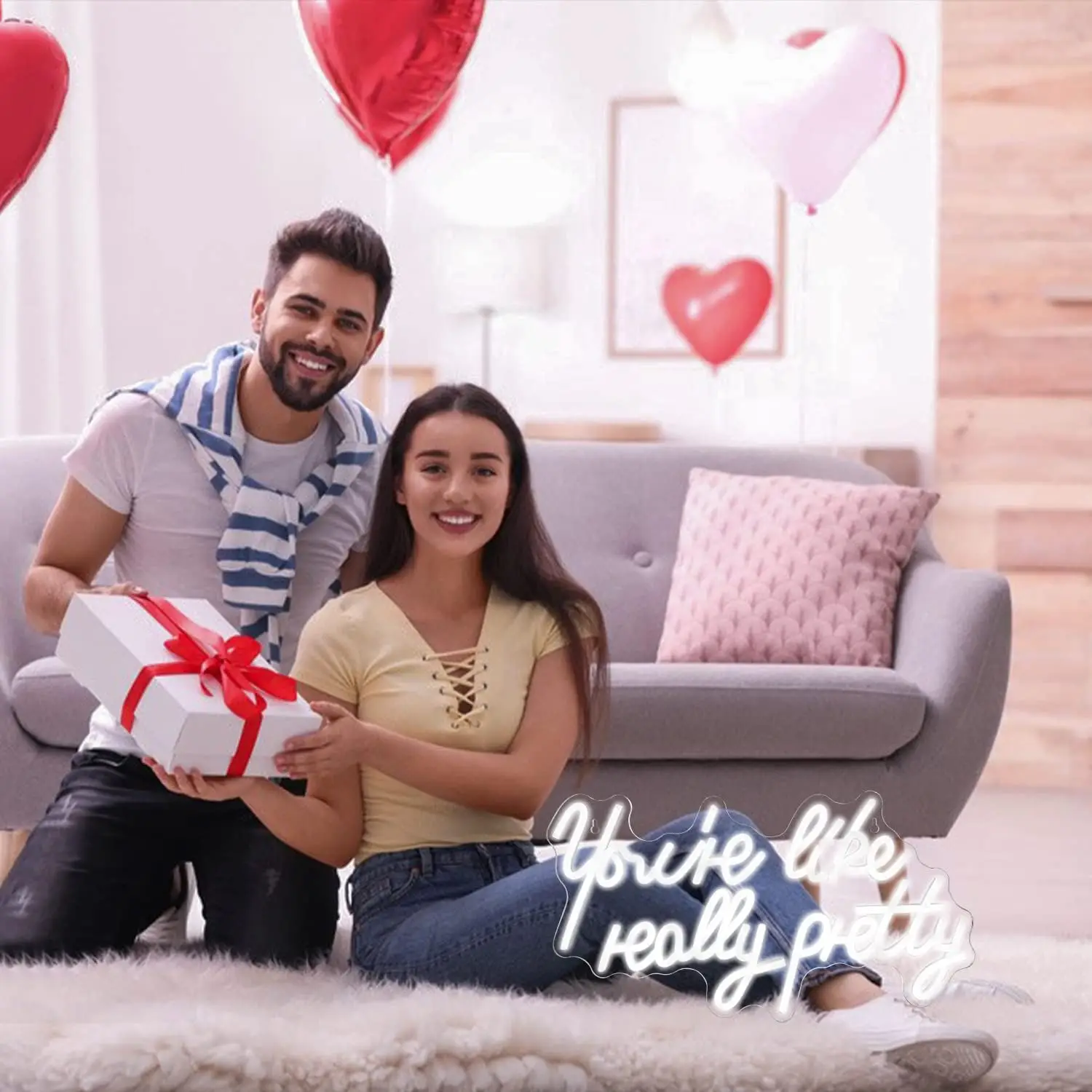 Неоновая светодиодная вывеска для украшения стен Свадебный декор спальни