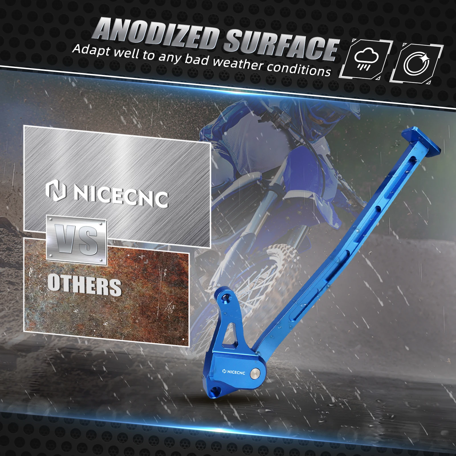 Боковая подставка NICECNC для YAMAHA YZ250 2005-2021 YZ125 05-22 YZ 250 125 мотоциклетные алюминиевые