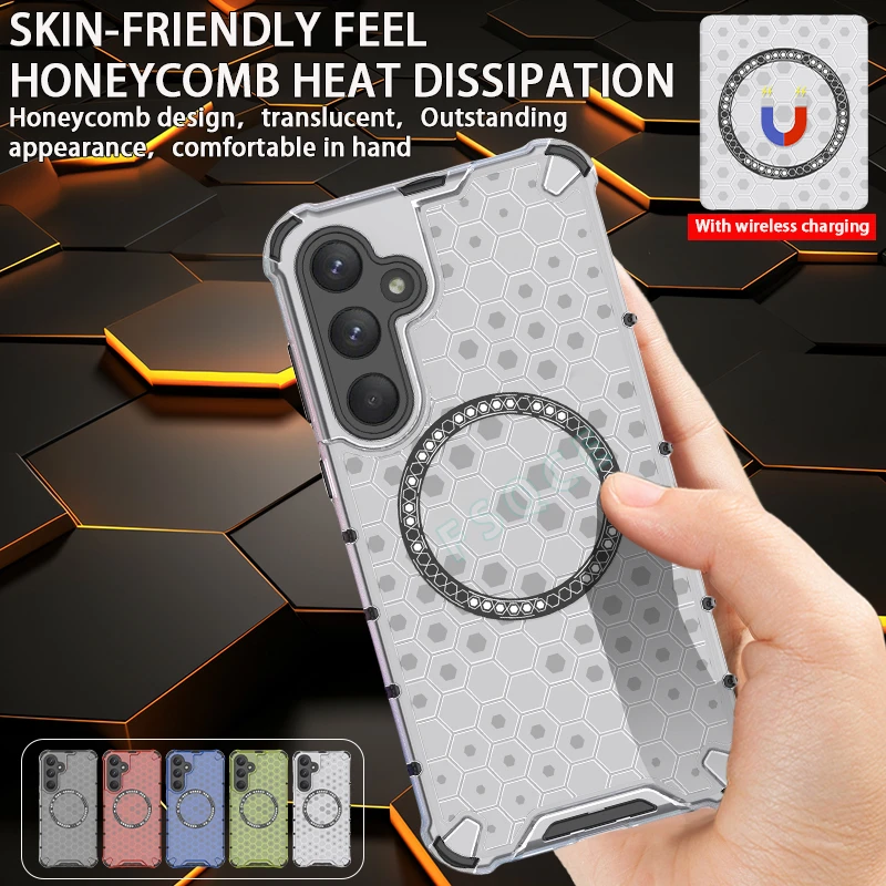 Противоударный Гибридный армированный чехол для Samsung Galaxy A35 A55 S23 S24 Plus Ultra S23FE