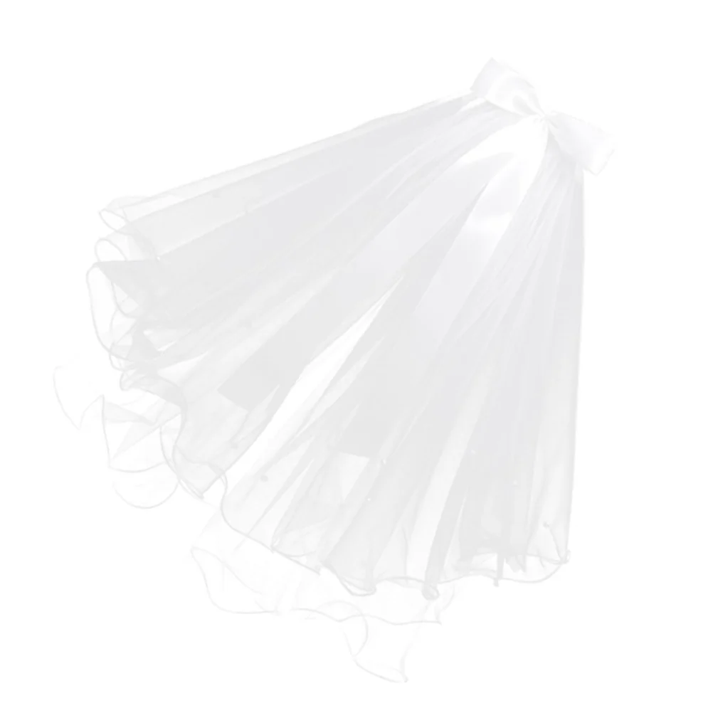 

Veil Bridal Wedding White Bride Dual Church Brides Veils Cathedral Layer Party Favors Lace Bachelorette Headpiece Tulle Catholic