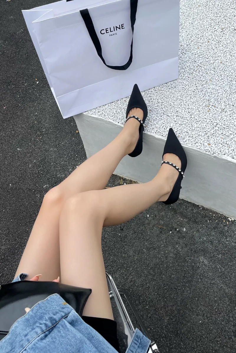 

Новинка лета 2021, остроносые женские туфли на высоком каблуке, модные женские босоножки в сказочном стиле с ремешками, женская обувь