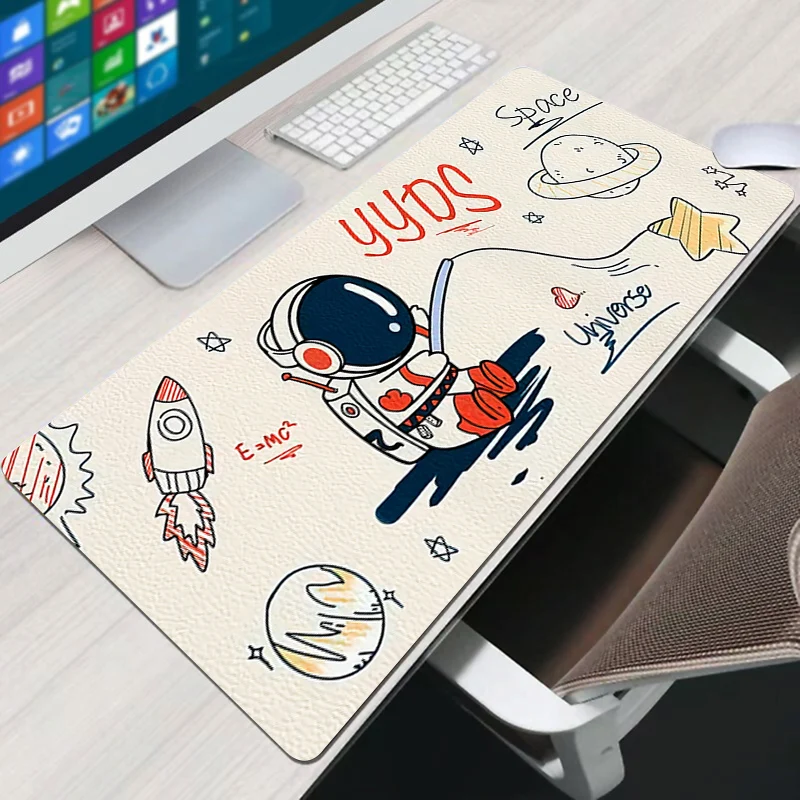 

Kawaii Astronauta Space Large Mouse Pad Computer Offices Mousepad Gamer Desktop Accessories Carpet Xxl 900x400 Pc Gaming Deskmat