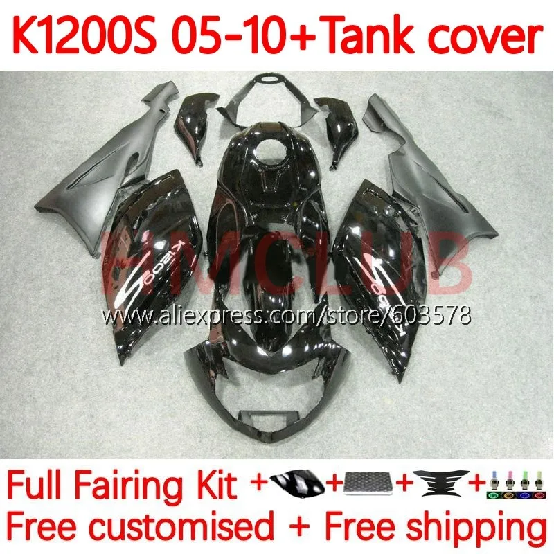 

Корпус для BMW K 1200 S 1200 S K1200 S K1200S 2005 2006 2007 2008 2009 2010 K-1200 S черный 05 06 07 08 09 10 обтекатель 153No.2 глянцевый