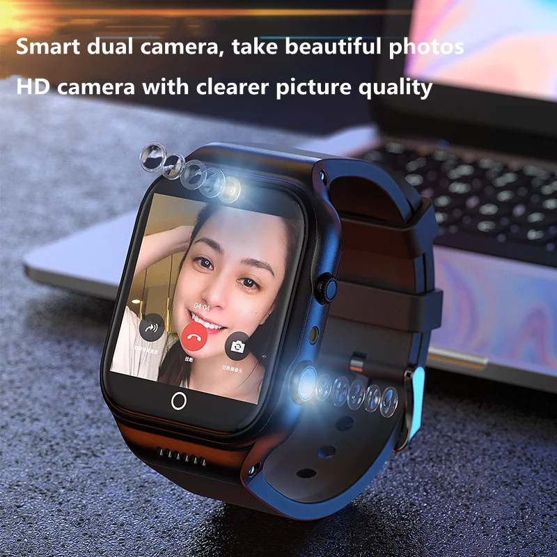 

9.0 Android 4G Smart Watch Men SIM Card Camera Phone Wifi Internet Smartwatch HD Video Call Recording Multifunctional Flashlight