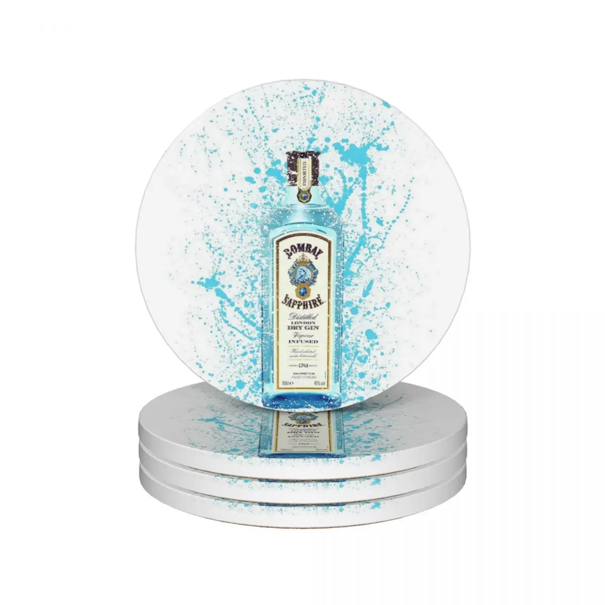 Керамические подставки Bombay Sapphire Gin (4 шт.)