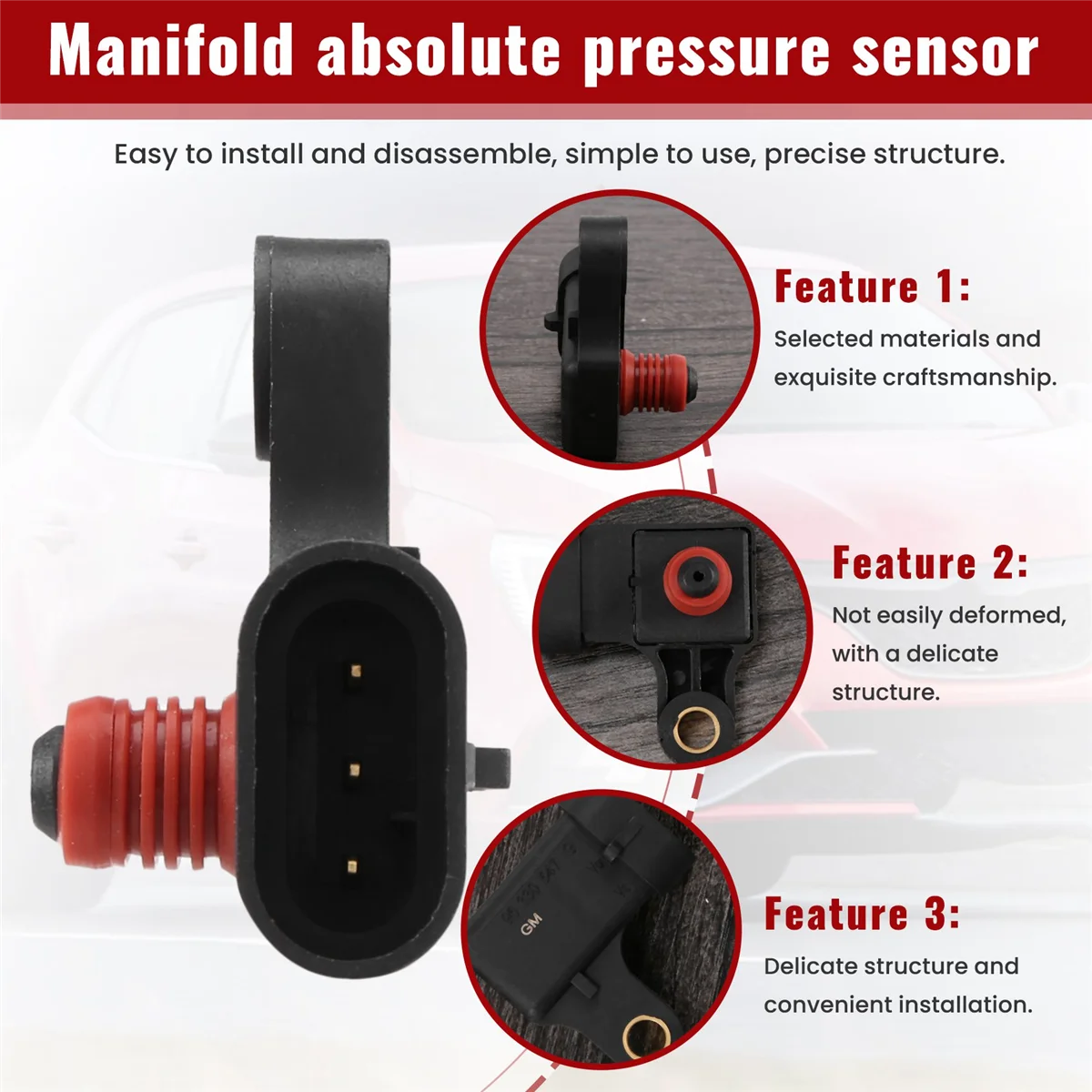 Датчик абсолютного давления в коллекторе MAP для Chevrolet Aveo Optra 2004-2008 гг.