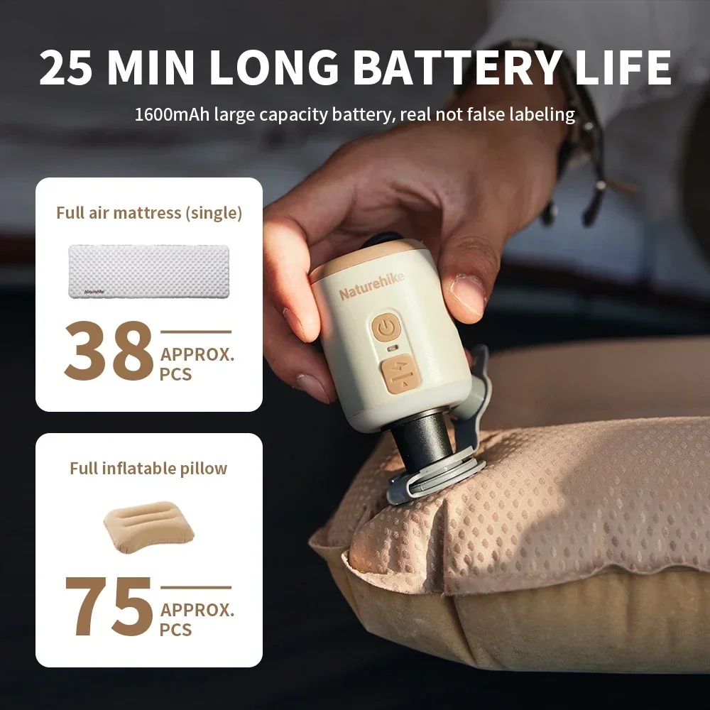 Naturehike Мини Портативный Многофункциональный Электрический Надувной Насос