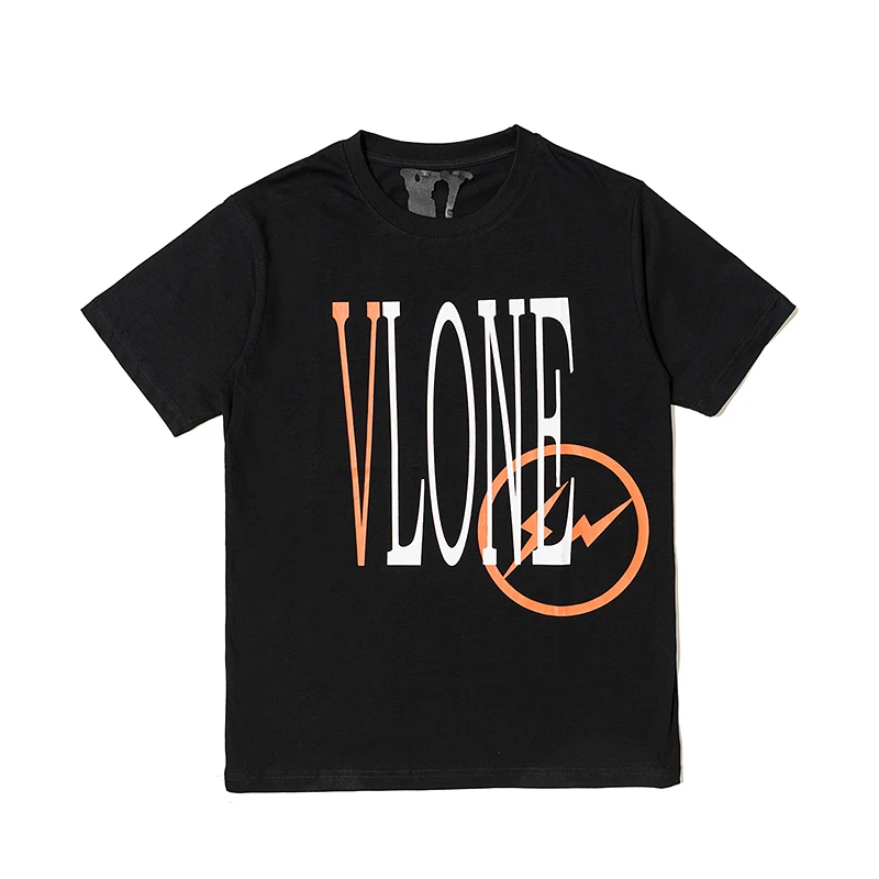 

VLONE Summer Men T-Shirt LightningLoose Short Sleeve Personality Casual Man T-Shirt Harajuku Top Round Neck High Quality Tee
