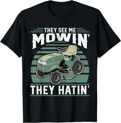 Они видят меня Mowin они катаются на косилке Подарочная футболка для папы