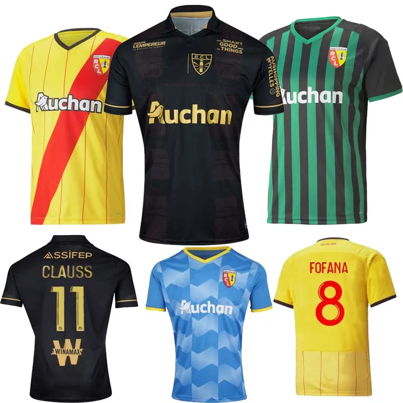 

21 22 RC Lens jerseys maillot de foot FOFANA GANAGO Kakuta Gradit Fortes Perez 2021 2022 RC Lens home away third football Shirts