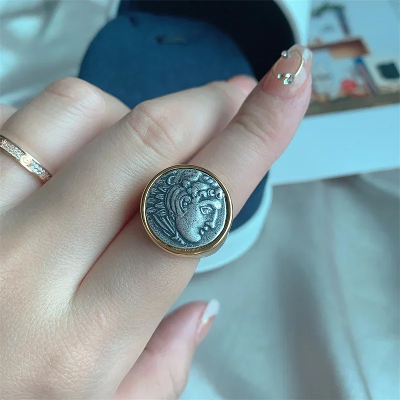 Модное кольцо Hercules с древней Грецией из стерлингового серебра 925 пробы античной