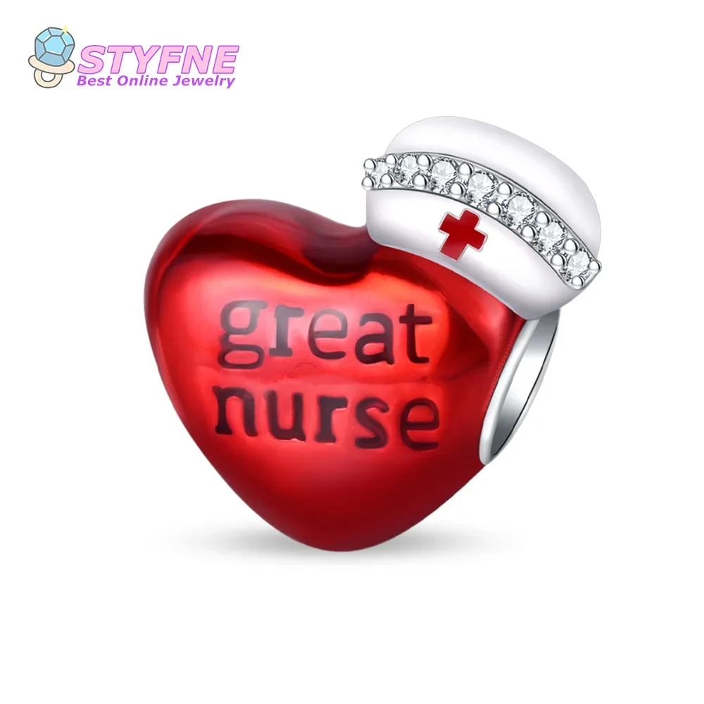 Оригинальное ожерелье из стерлингового серебра 925 пробы с красным сердцем