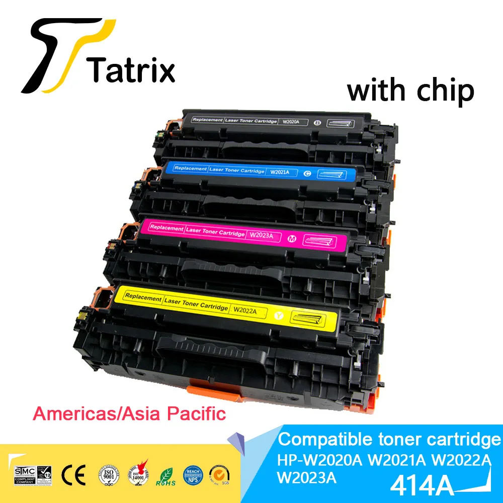 

Тонер-картридж Tatrix 414 414A совместимый с HP 414A W2020A W2021A W2022A W2023A для HP Color LaserJet Pro m454 m479
