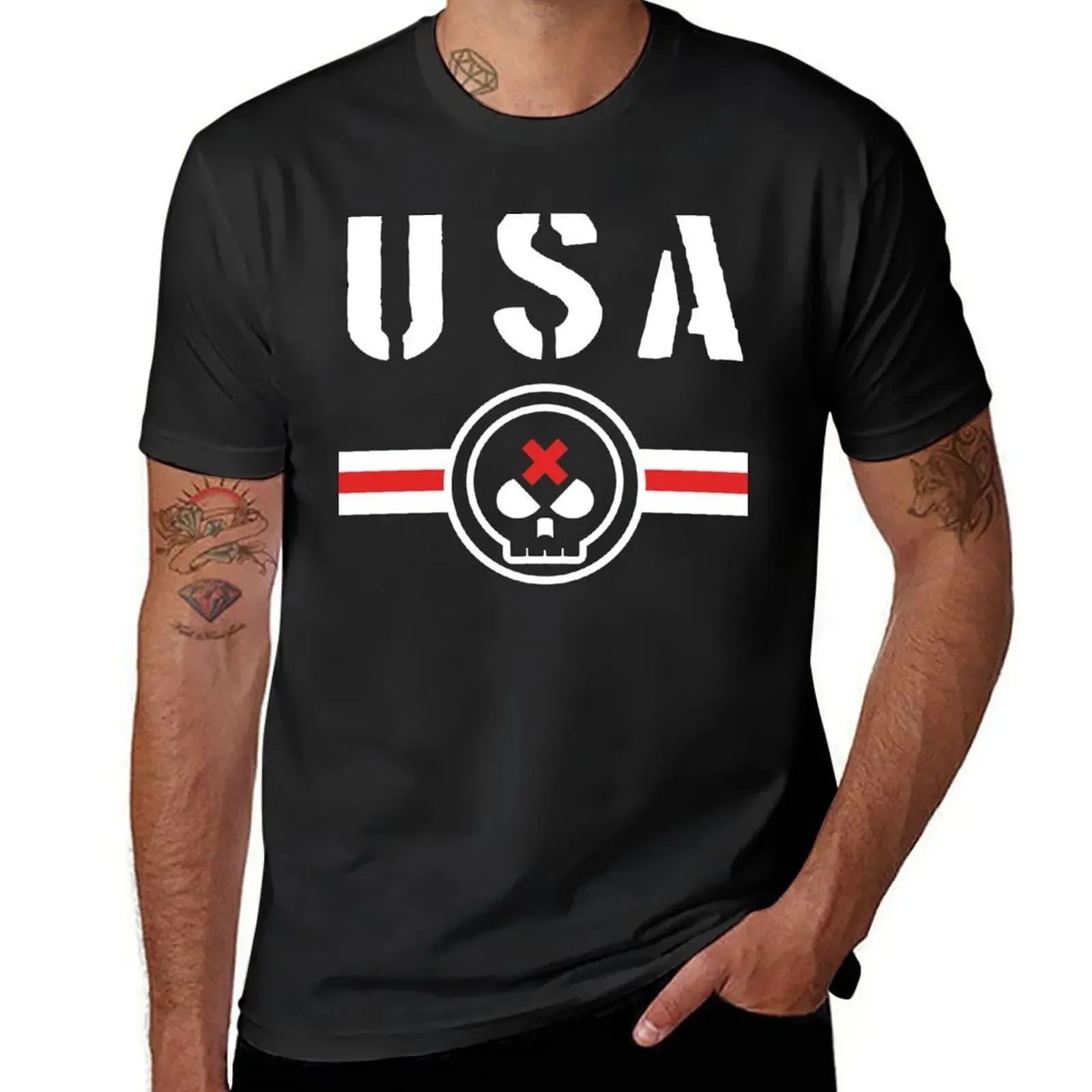 Футболка USA Team Stomper мужская футболка одежда в стиле аниме для мужчин