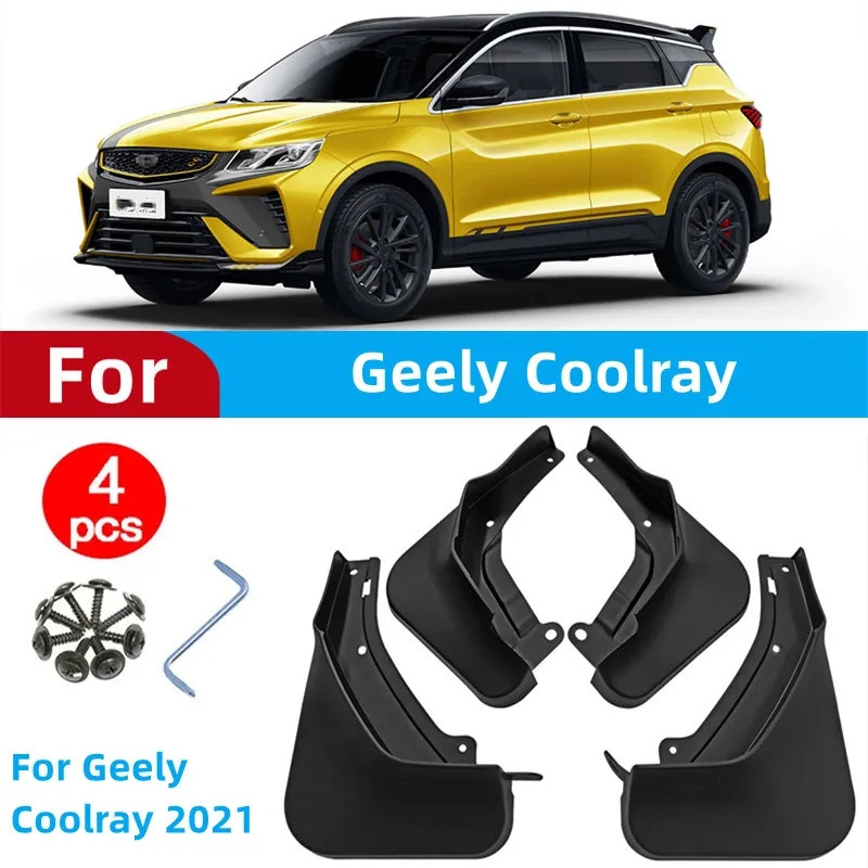 

Mudguards For Geely Coolray Mud Flaps Coolray 2021 Splash Guards Fender MudFlaps Front Rear Car Accessories 4pcs