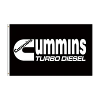 3x5 ft cummins flag polyester printed racing car banner for decor