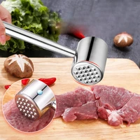 304 stainless steel steak loose meat hammer home kitchen double sided design meat tender hammer suitable for steak meat fish