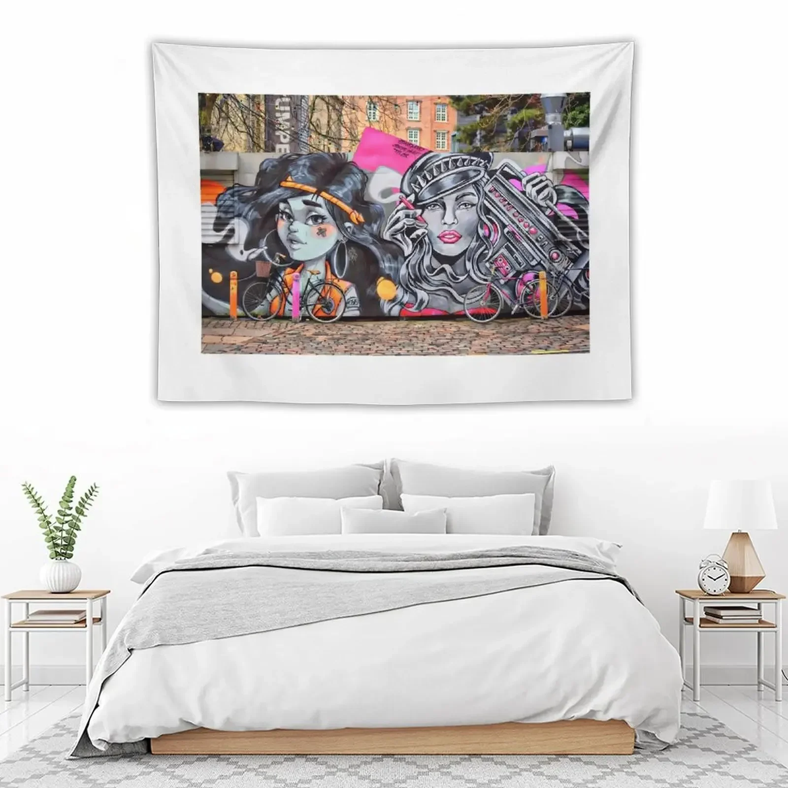 Великолепные граффити в центральном Копенгагене Дания гобелены Декорации для