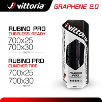 vittoria rubino pro road tire 700%c3%9725 graphene 2 0 tubeless tireclincher folding tire 150tpi for 700c road bicycle competition