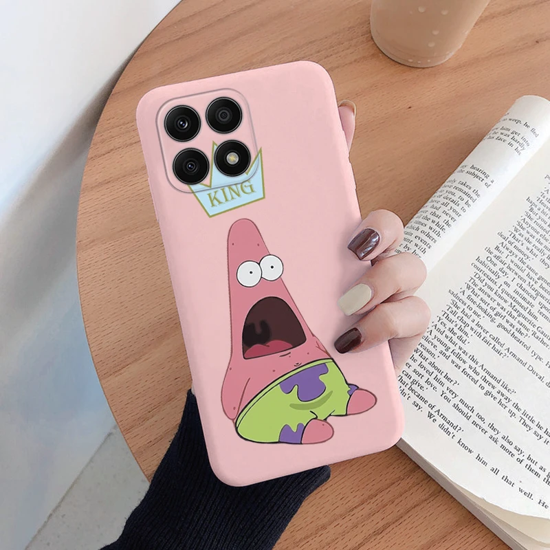 Чехол с рисунком S-SpongeBob для Honor X6b 5G X8b квадратные штаны Патрик Стар забавная