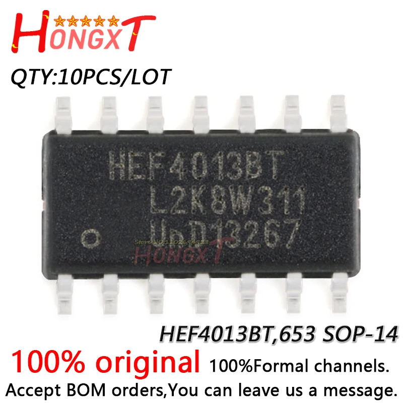 10 шт., новинка 100%, HEF4013BT,653 SOP-14.