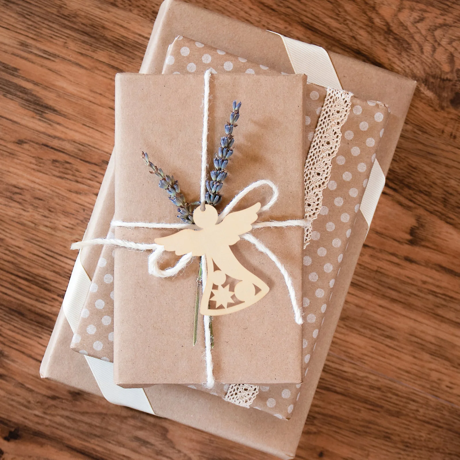 30 шт. детская ручная роспись рождественский ангел патч DIY поделки из дерева