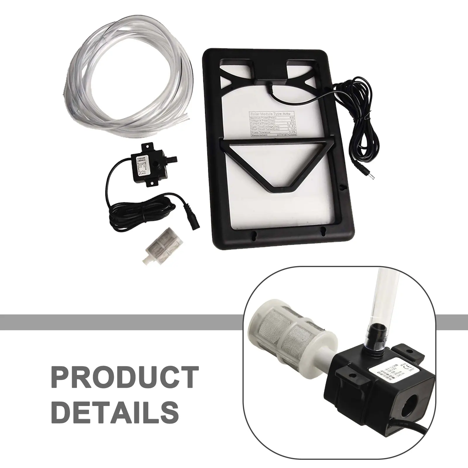 Кислородный насос с солнечной панелью 12 В Циркулирующие пруд рыбой кислородный