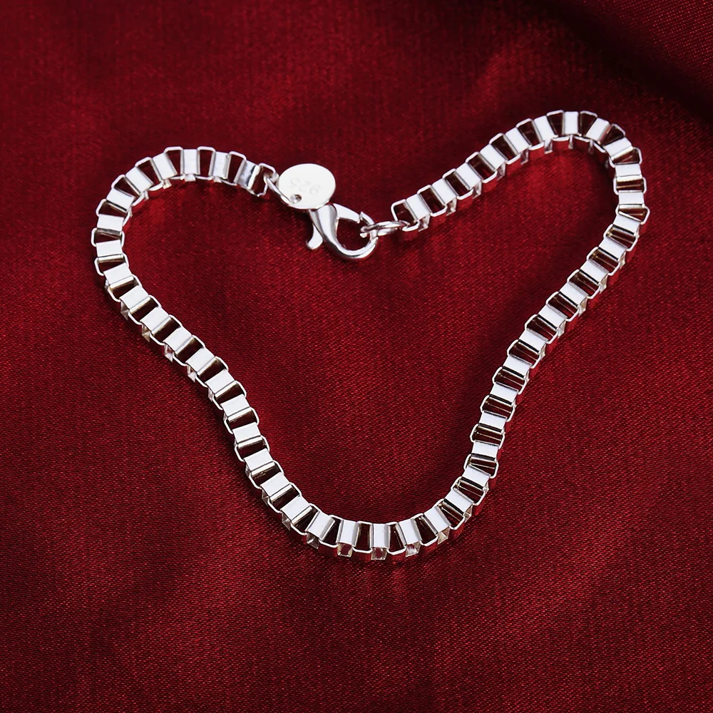 

Fashion Jewelry Silver Plated Bracelet for 2022 Women Ladies Party Wedding Gifts Luxury Jewelry Accessories Chain Jewelry