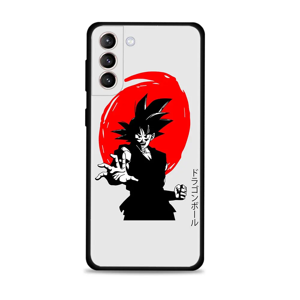 Японский красный чехол Dragonball для смартфона Samsung Galaxy S21 S20 FE S22 Ultra S10 S9 S8 Plus S10e Note 20Ultra