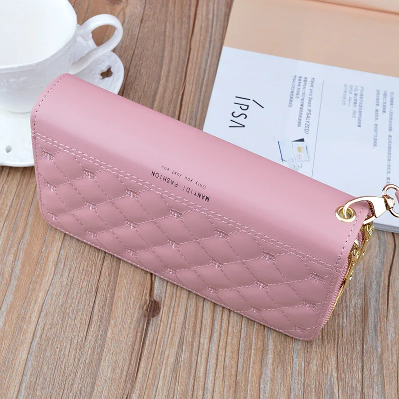 Zipper Long Wallet for Women with Phone Pocket, Trendy Design Women Wallet
