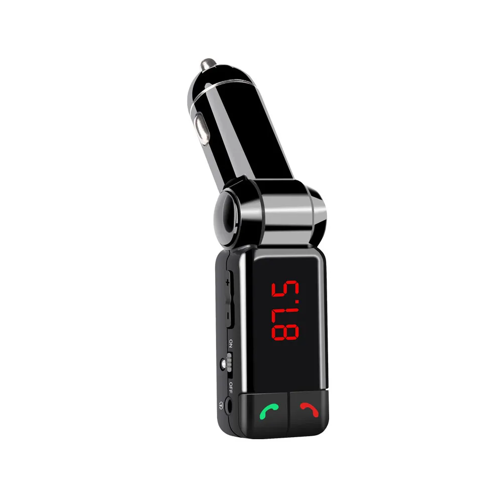 

Car Bluetooth Hands-free Mp3 Player Audio Full Frequency FM Transmitter Car Charger High Quality Car Accessories