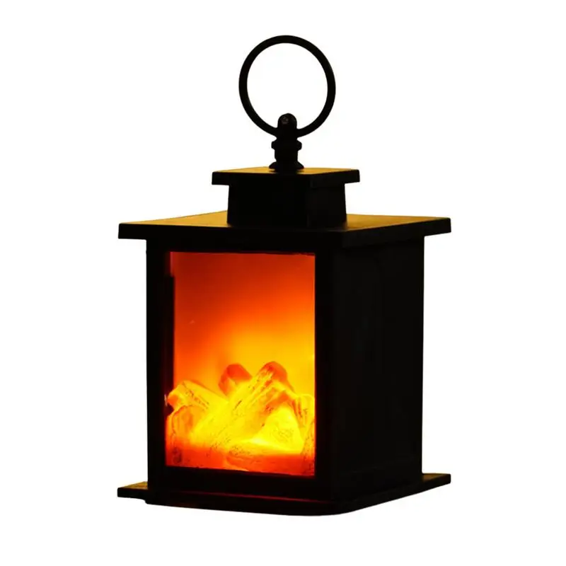 

Скандинавский стиль, камин, фонарь, лампа для рождества, Нового года, украшение, портативная, работающая от батареи