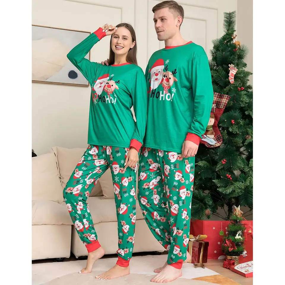 Christmas Pajamas Family Matching Suits for the Family Outfits Mother Kids Mom Dad Baby Children Couples Matching Clothing Set images - 6