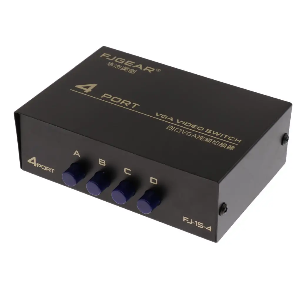 VGA Swicther Box Out с ручной кнопкой переключения 1920*1440 для компьютера
