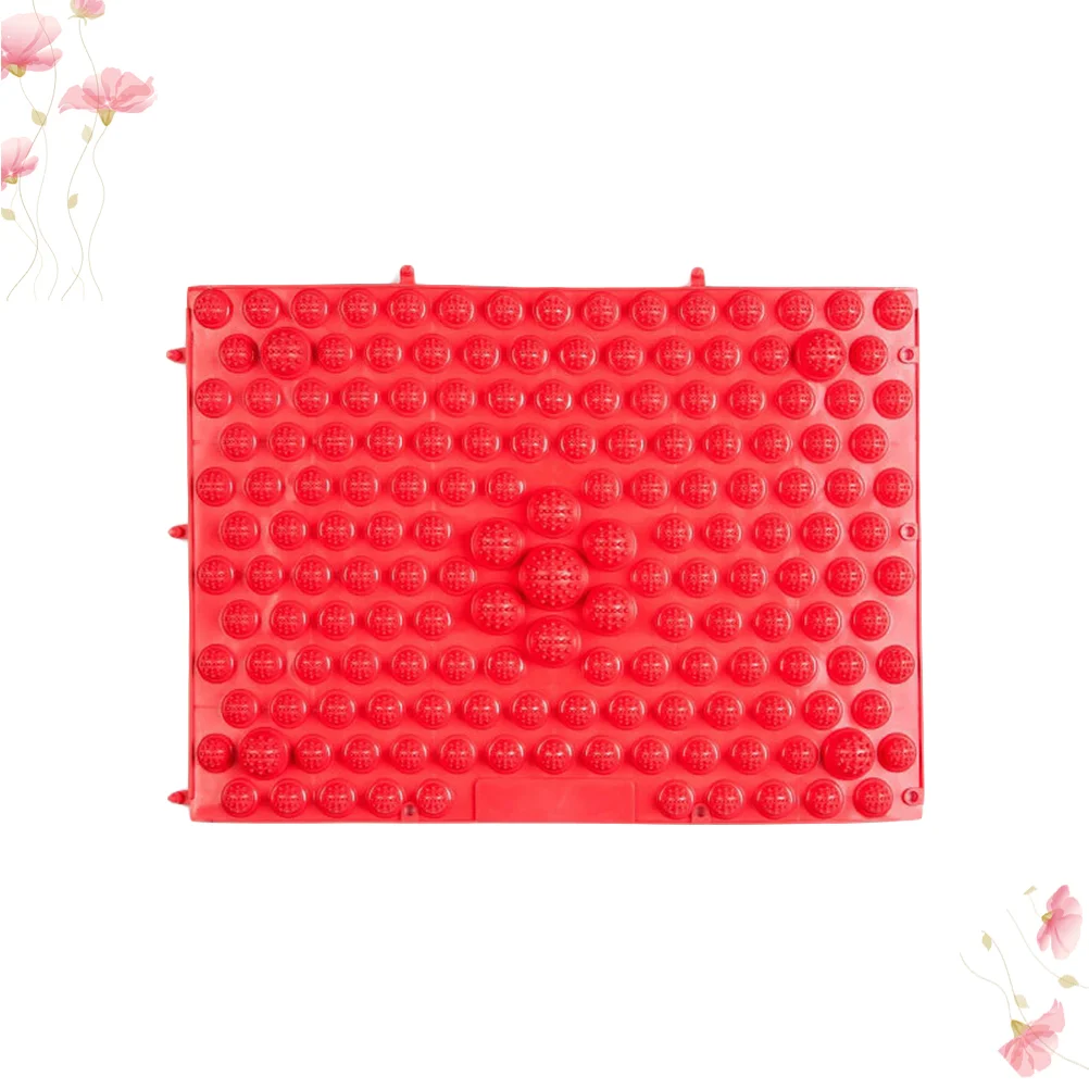 

2pcs Foot Massage Pad Reflex Massage Mat Toe Pressure Plate Massage Pad Acupressure Relaxation Mat (Red)