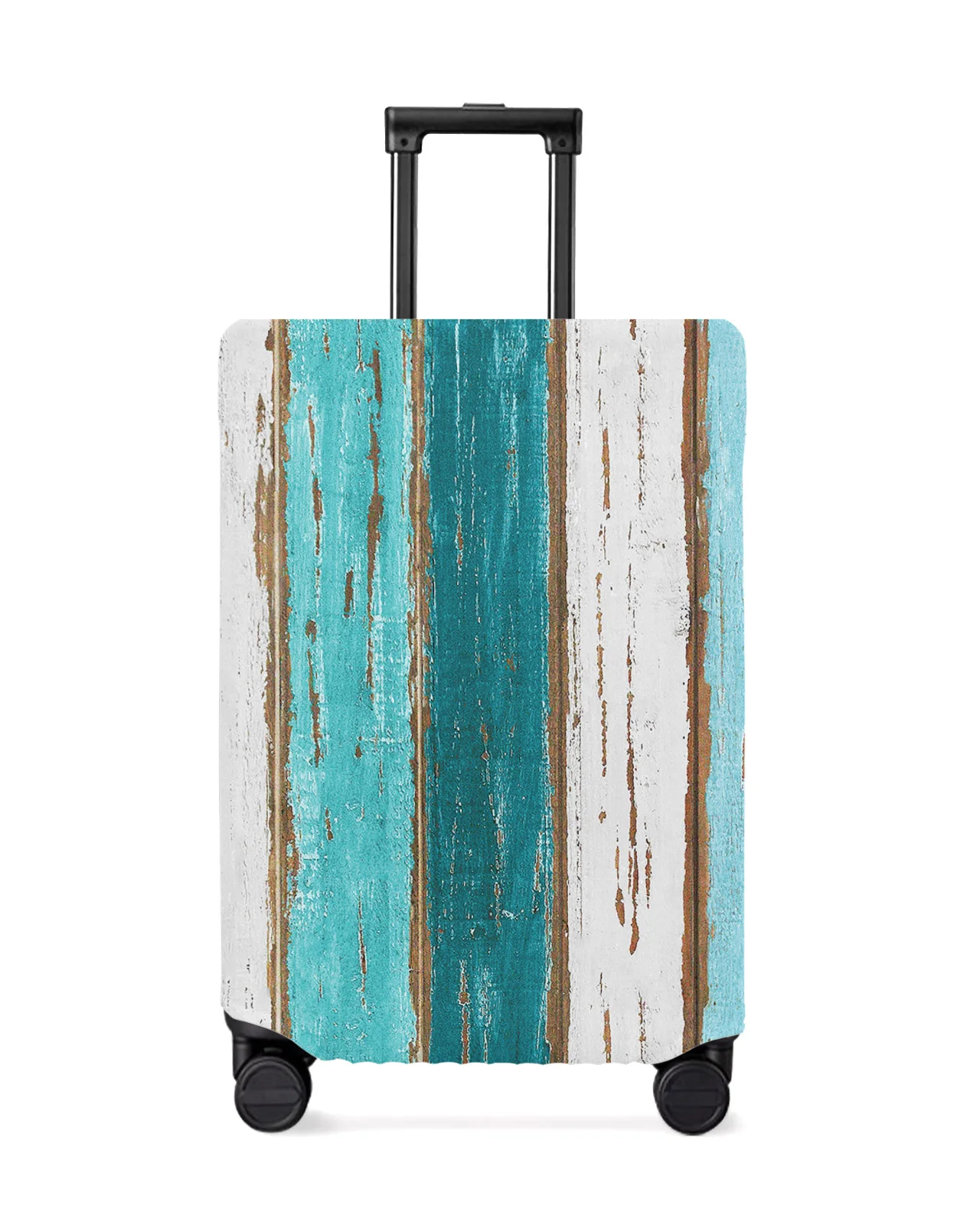 

Vintage Farm Barn Ocean Aqua Green Travel Luggage Cover Elastic Baggage Cover Suitcase Case Dust Cover Travel Accessories